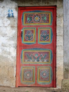 Traditionelle Tür Malerei San Rafael la Independencia Guatemala by Birgit Strauch Shiatsu & Bewusstseinscoaching