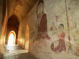 Wandmalerei Tempel Taung Bi Bagan by Birgit Strauch Bewusstwandlerin Bewusstseinscoaching