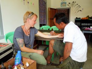 Tattoo Pho Cho Shan Ink Nyaung Shwe Myanmar by Birgit Strauch Shiatsu & Bewusstseinscoaching