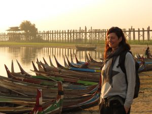 Boote U Bein Brücke Mandalay Sonnenaufgang by Birgit Strauch Bewusstseinscoaching & Shiatsu