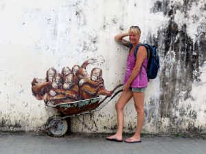 Orang Utan Gemälde Kuching Borneo by Birgit Strauch Shiatsu & Bewusstseinscoaching