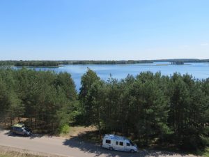 Dacia Dokker Minicamper Tour nach Litauen, Snaigynas-Veisiejai Observation Tower by Birgit Strauch
