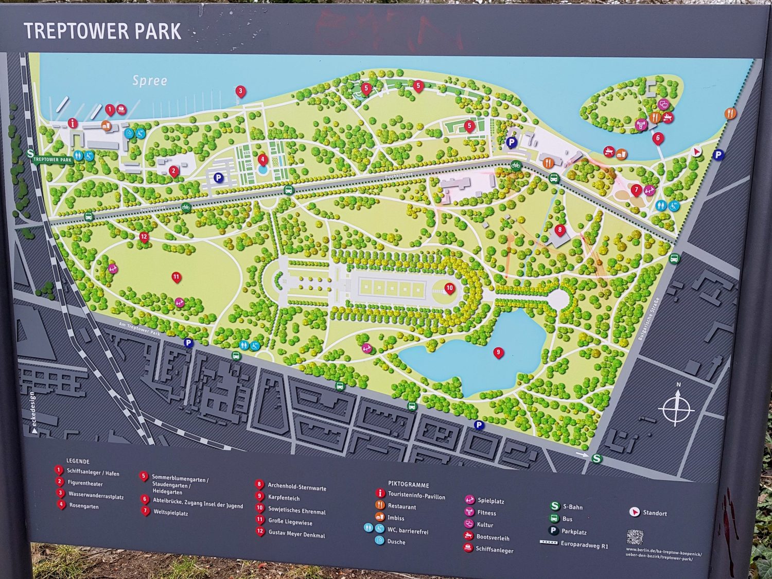 Karte Treptower Park by Birgit Strauch