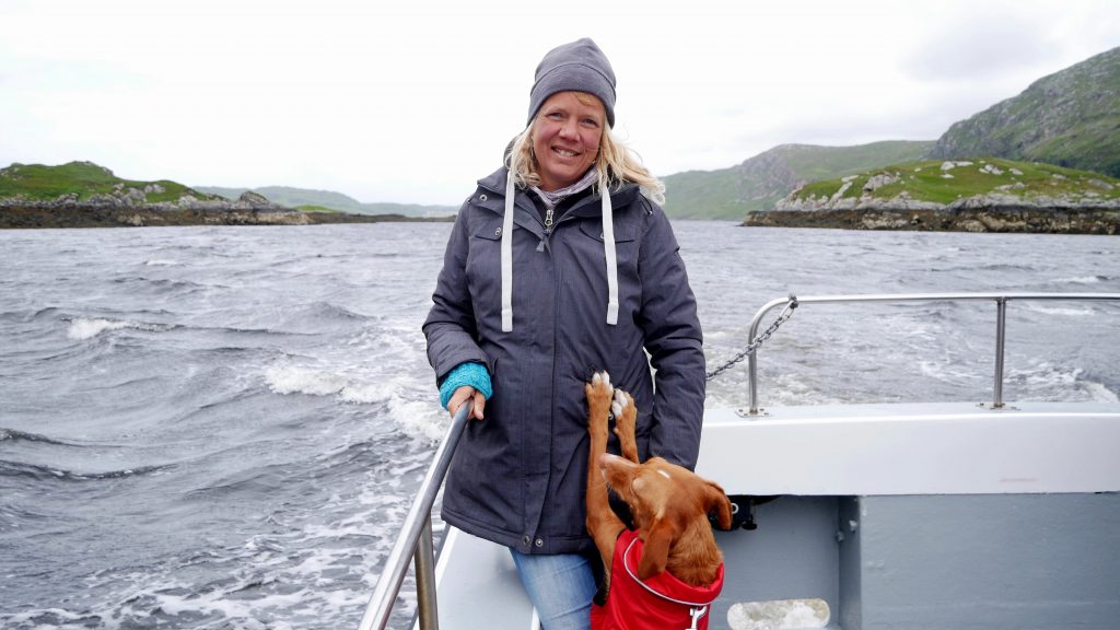 Seehunde im Loch Gleann Dubh by Birgit Strauch